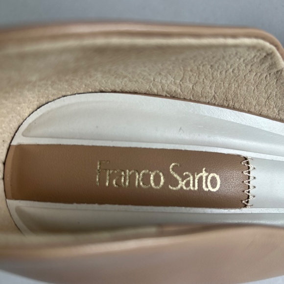 Franco Sarto L-Tana Cream Leather Point Toe Classic Heels size 9 - Picture 7 of 16